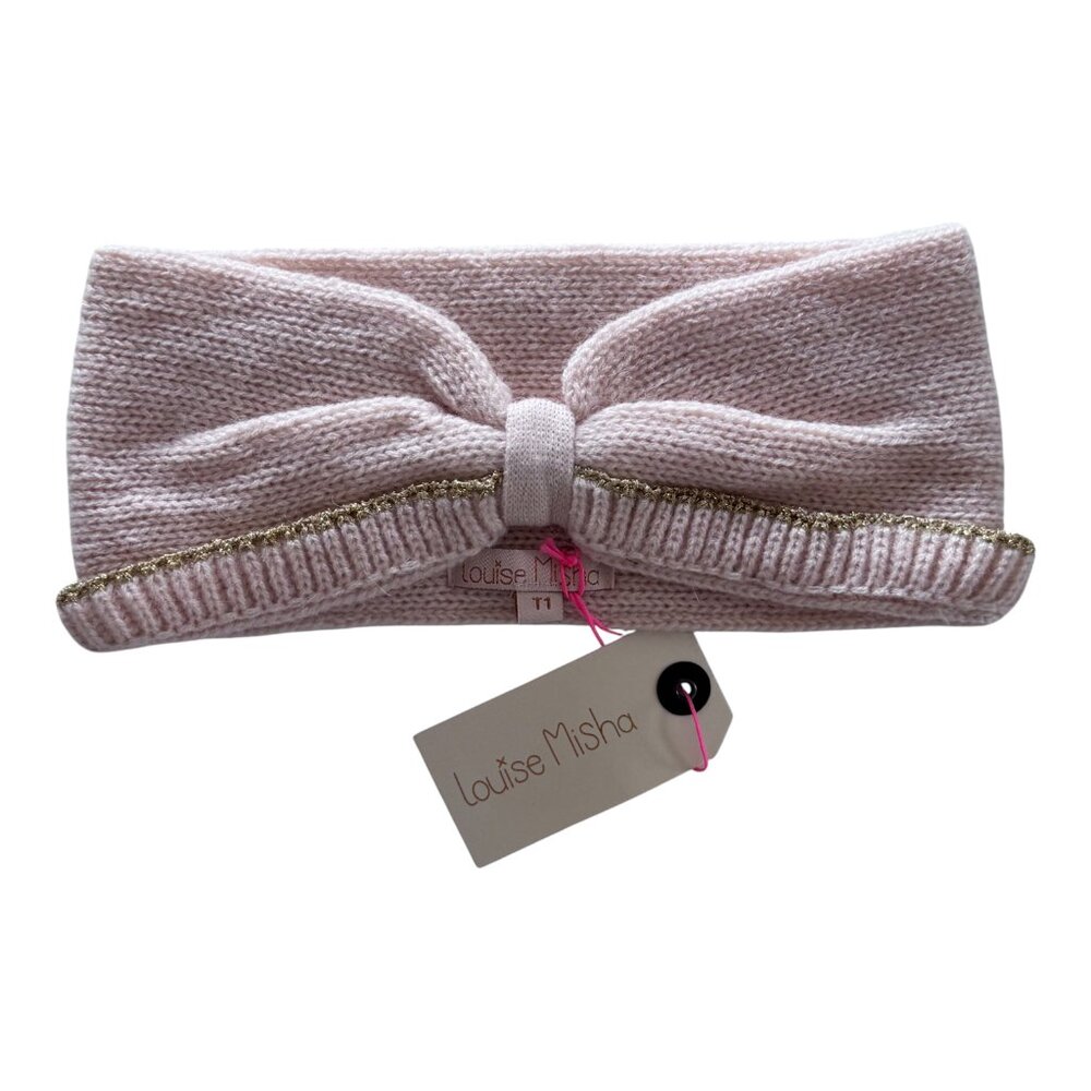 LOUISE MISHA- HEADBAND KAROLA - CREAM - 20% ALPACA 10% WOOL - NWT